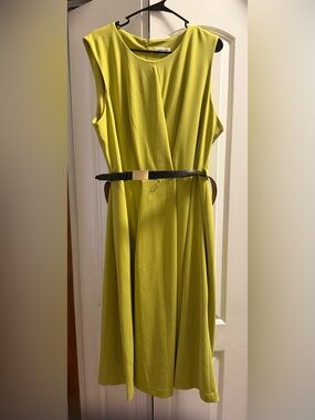 calvin klein green maxi dress Bell Sleeve Dress Calvin Klein Emerald Dress Elegant Olive Green Lace  Pleated Chiffon Maxi Dress  Luxury